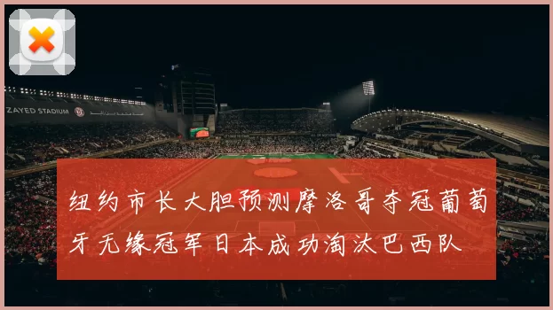 纽约市长大胆预测摩洛哥夺冠葡萄牙无缘冠军日本成功淘汰巴西队