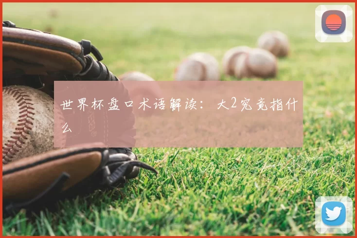 世界杯盘口术语解读：大2究竟指什么