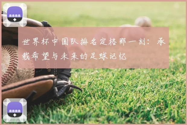 世界杯中国队排名定格那一刻:承载希望与未来的足球记忆